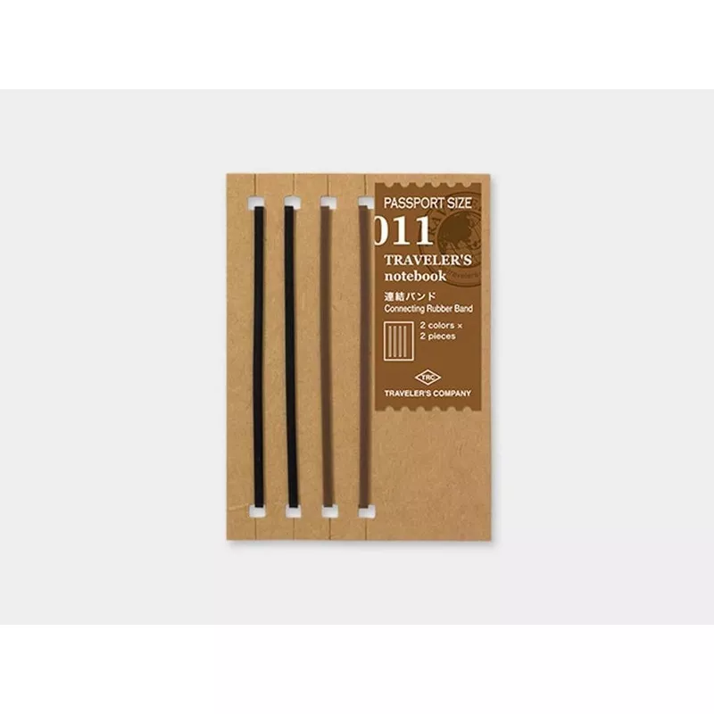 011 Connecting Rubber Bands TRAVELER’S Notebook – Passport Size