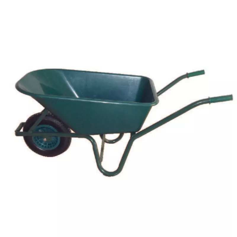 100L Green PVC Garden Wheelbarrow – 65WHEELGP FQ12837640
