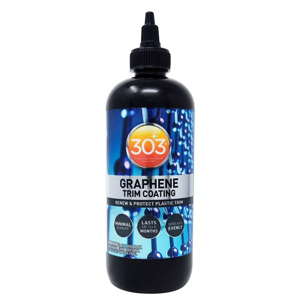 303 Products Graphene Trim Coating - Hydrophobic UV Protectant - 8 Oz - Model 30249 - Darkens & Renews Plastic Trim