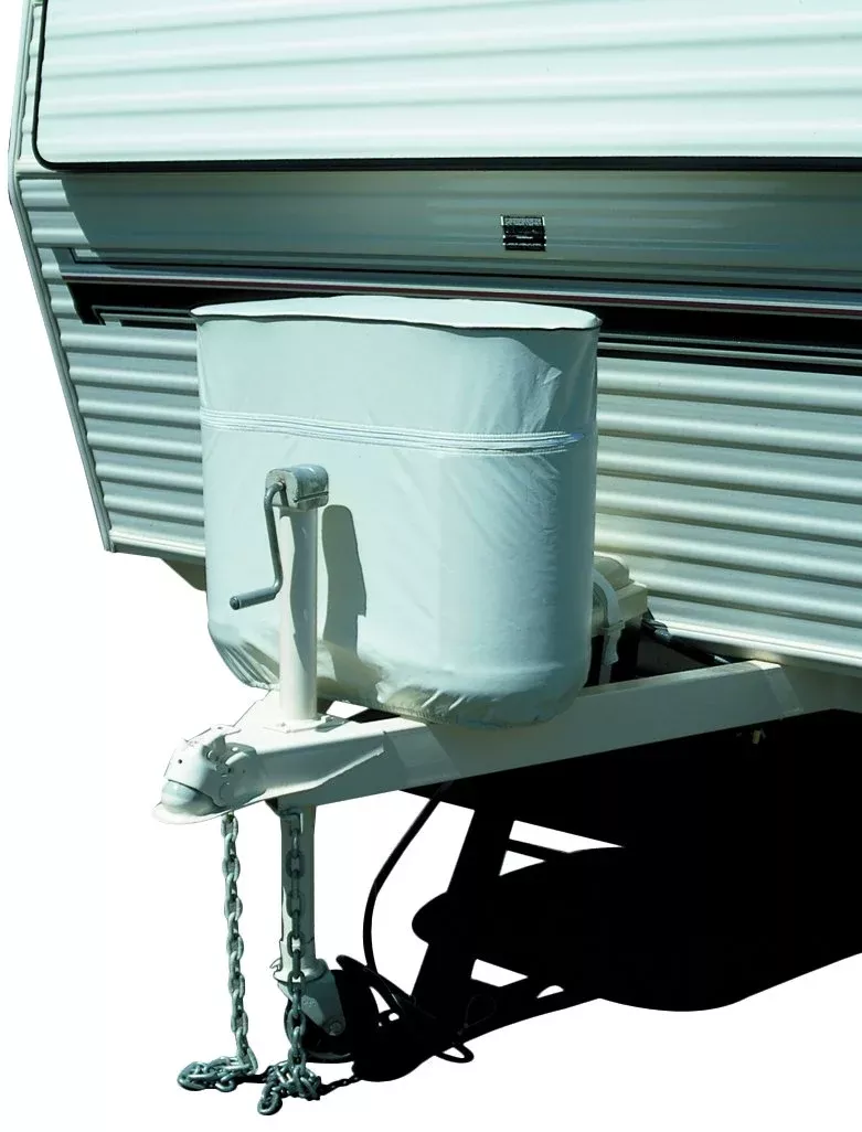 Adco 2113 Rv Propane Tank Cover,White,Double 30