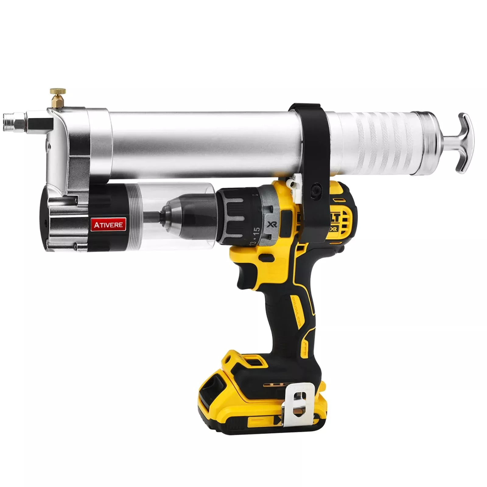Ativere Grease Gun Drill Adapter, Pneumatic Tool, Electric Drills, Impact Drivers Universal Conversion Gun Head