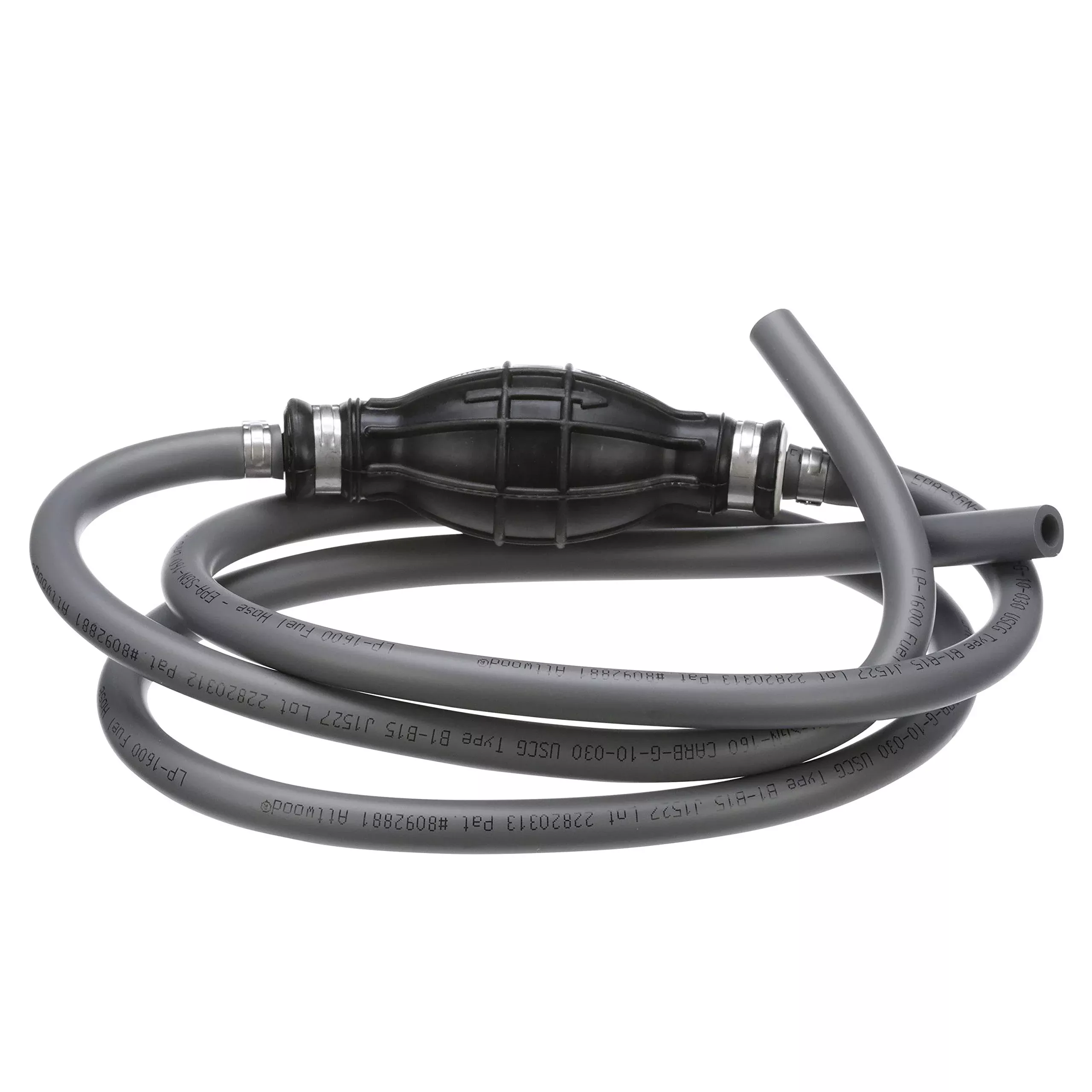 Attwood 951606Ulp7 Universal Fuel Line Kit, 6 Feet Long, 5/16-Inch Diameter, Multi-Layer Low-Permeation Primer Bulb
