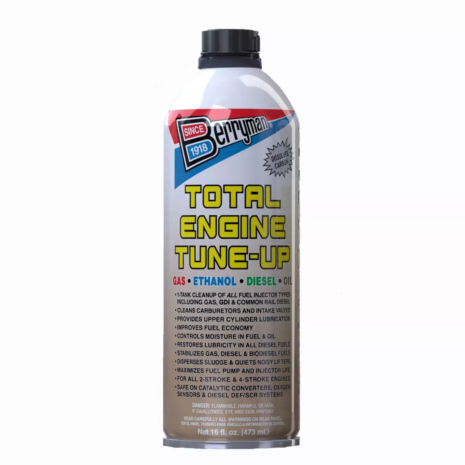 Berryman 0316 Motor Tune-Up for Gas and Diesel, 16 Ounce Easy Pour-In Can