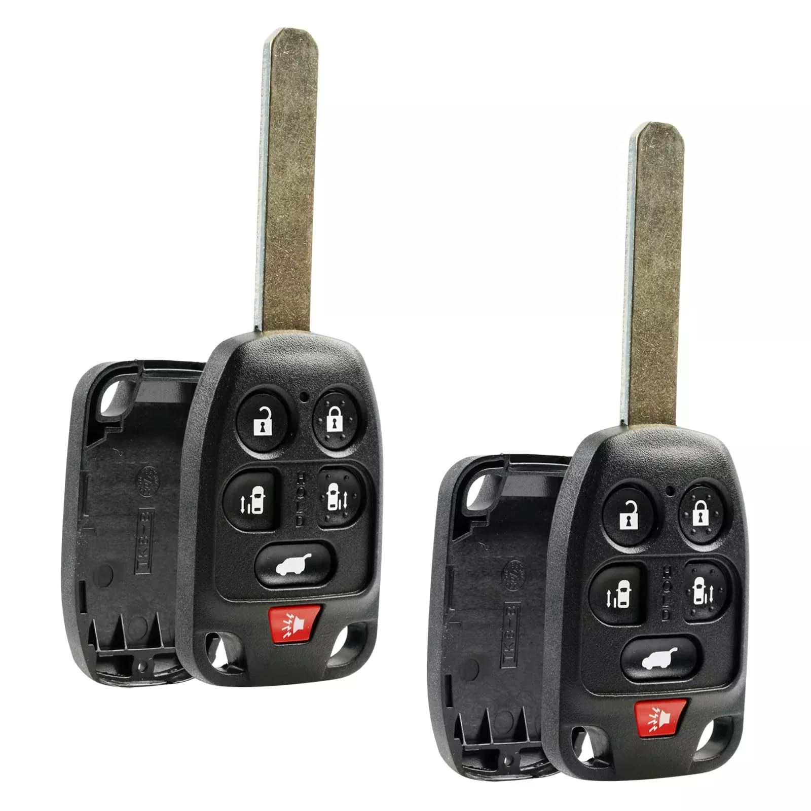 Case Shell Key Fob Keyless Entry Remote Fits Honda Odyssey 2011 2012 2013 (N5F-A04Taa), Set Of 2