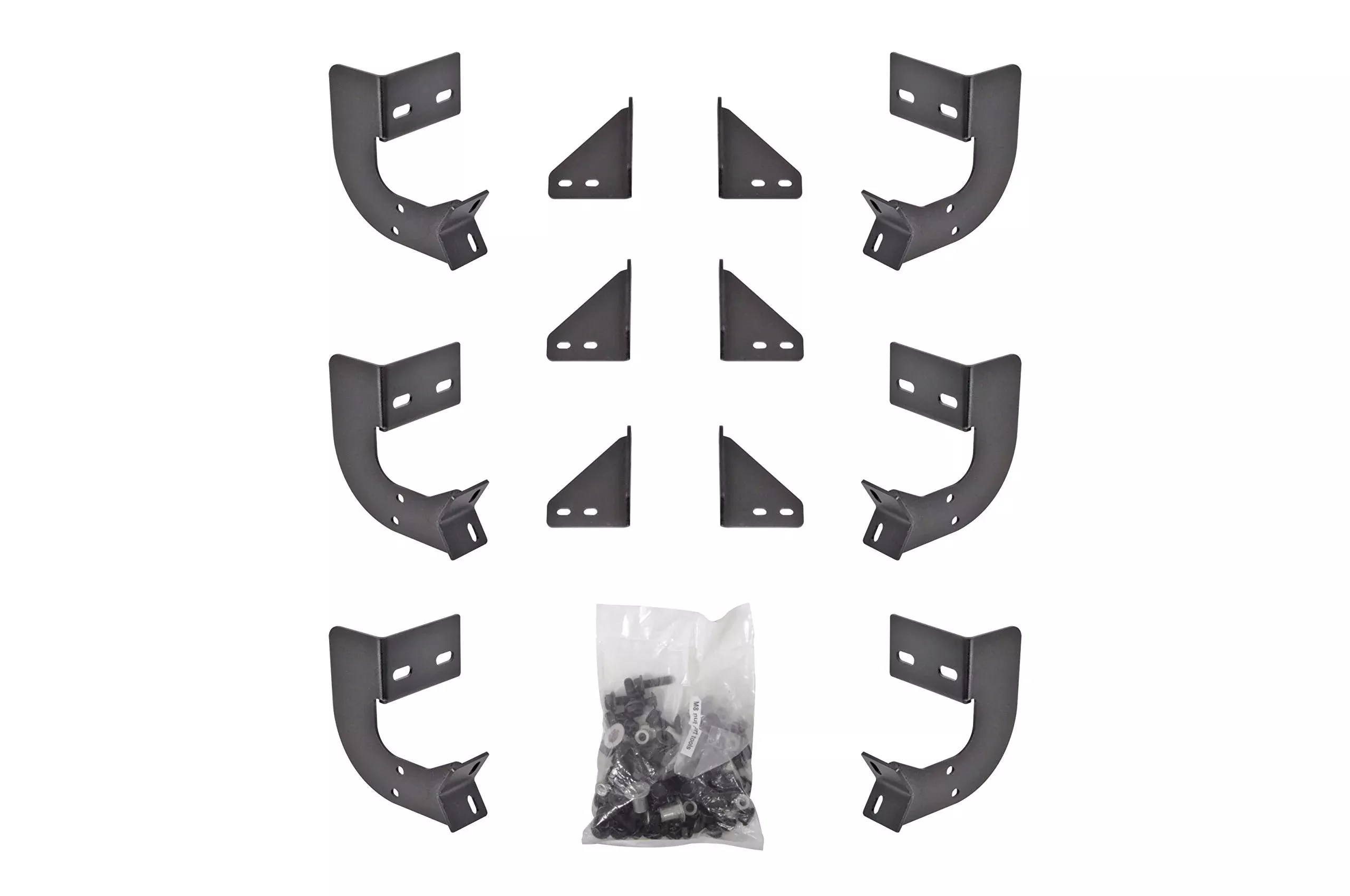Dee Zee Dz 66336 Hex Side Step Bracket Kit, Black