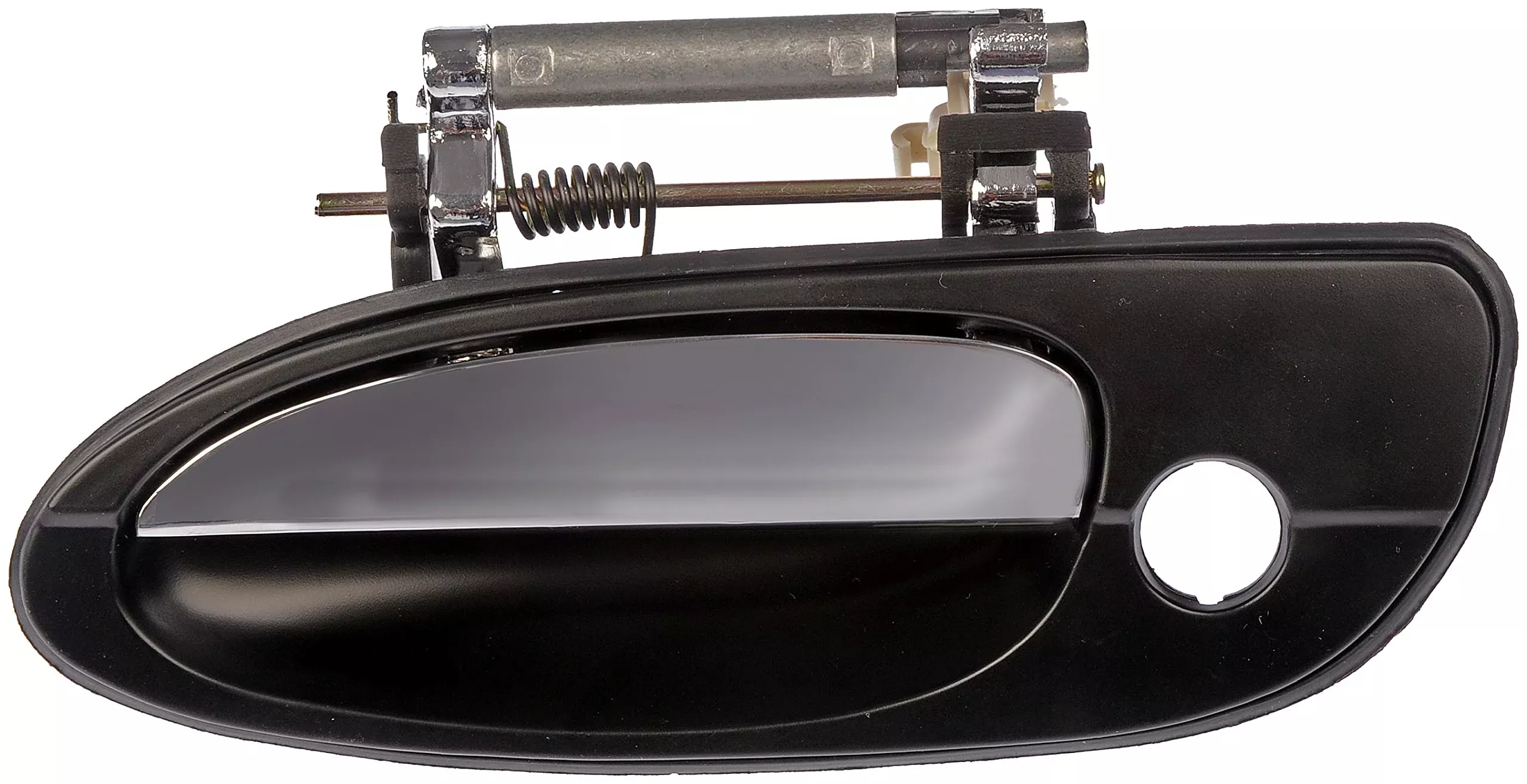 Dorman 80810 Front Driver Side Exterior Door Handle Compatible With Select Nissan Models, Black And Chrome