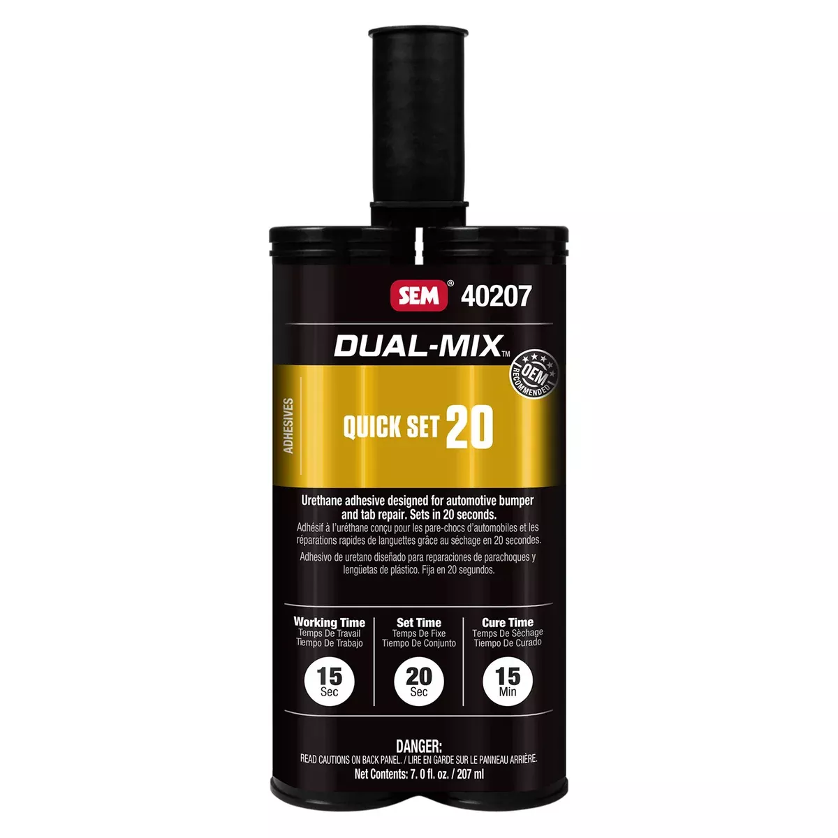 Dual-Mix - Quick Set 20 Fast Urethane Adhesive, 7 oz. Cartridge