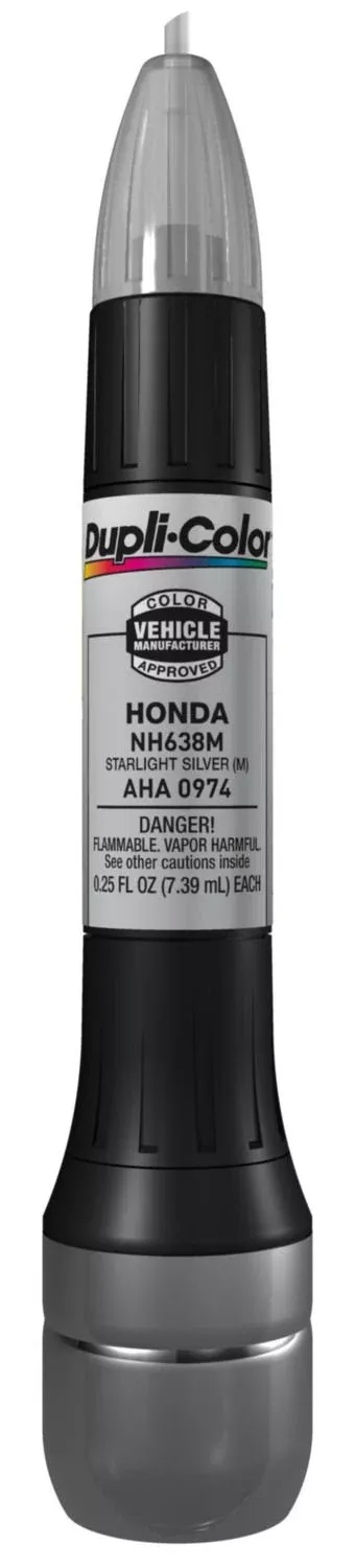 Dupli-Color Aha0974 Scratch Fix All-In-1 Exact-Match Automotive Touch-Up Paint - Honda Metallic Starlight Silver - 0.25 Oz. Paint Pen