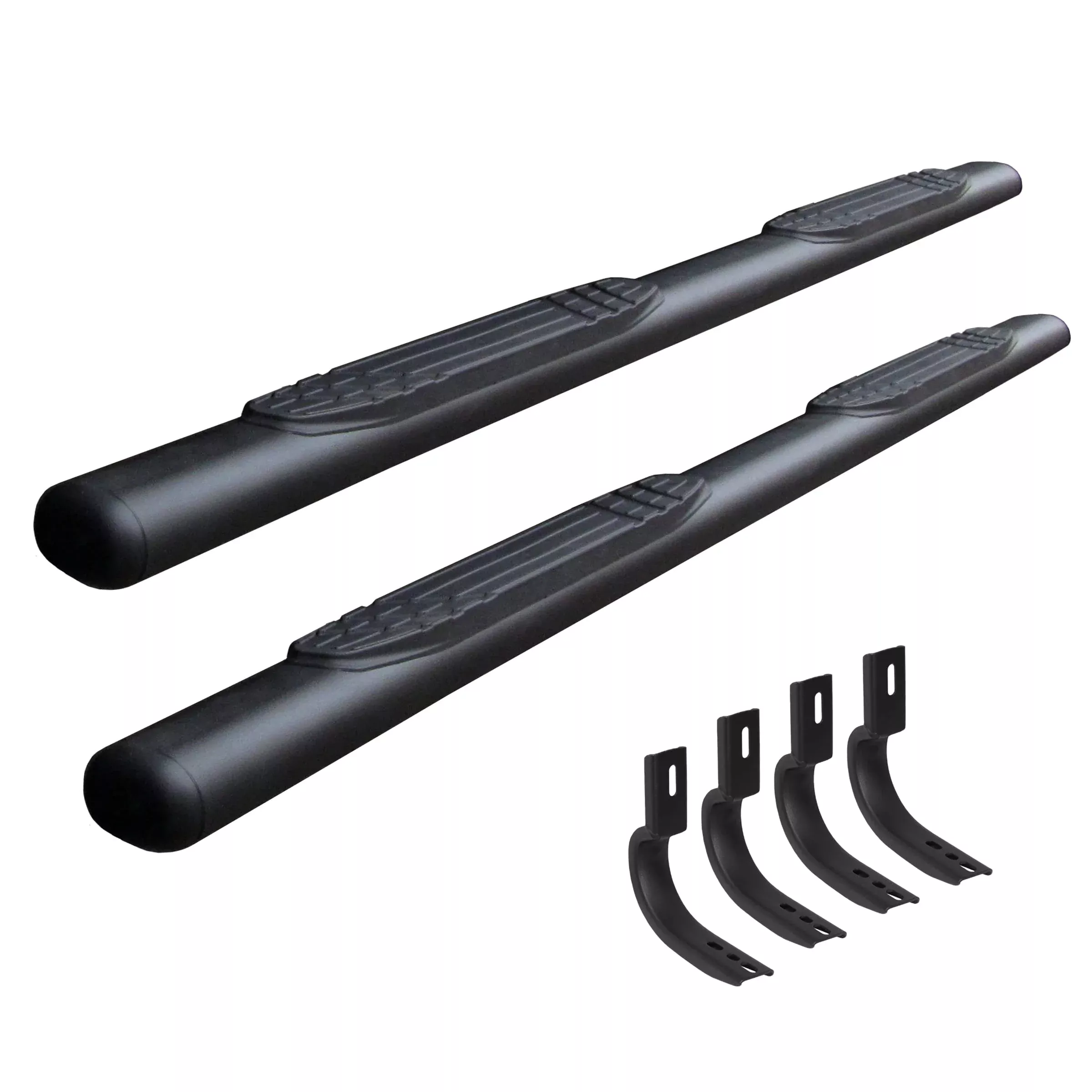 Go Rhino 104404780T 4 1000 Series Side Steps With Mounting Bracket Kit For 19-24 Gmc, Chevrolet (Extended Cab Pickup)