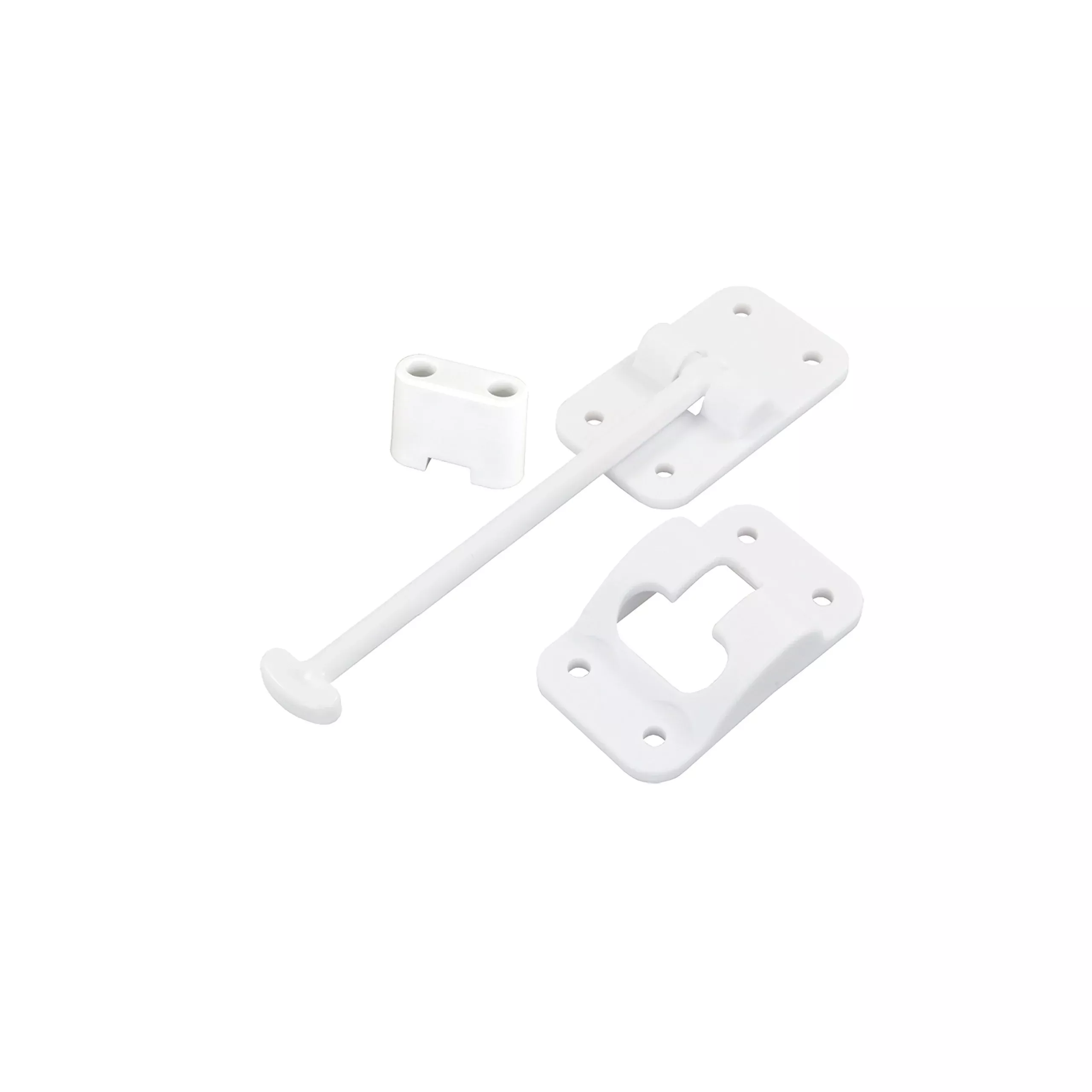 Jr Products 10444B Polar White 6 T-Style Door Holder With Bumper