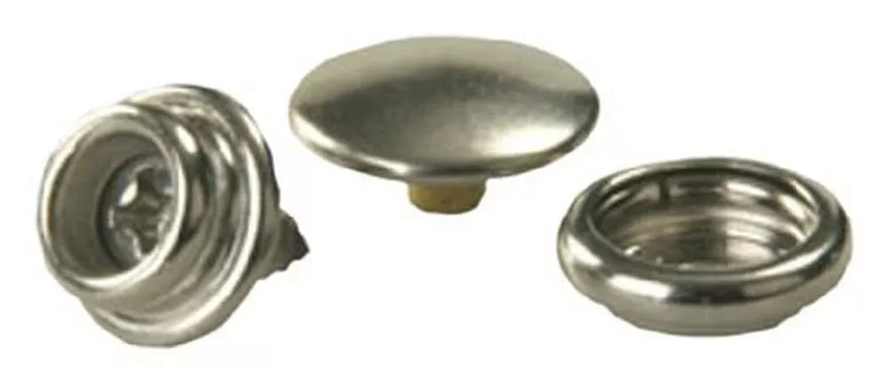 Jr Products 81585 Fabric-To-Wall Snap Kit Silver