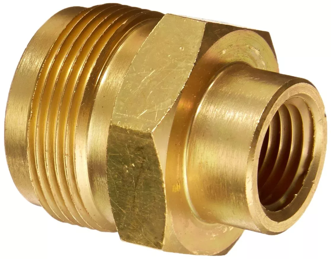 JR Products Cylinder Thread Adapter - Brass, Model 07-30145