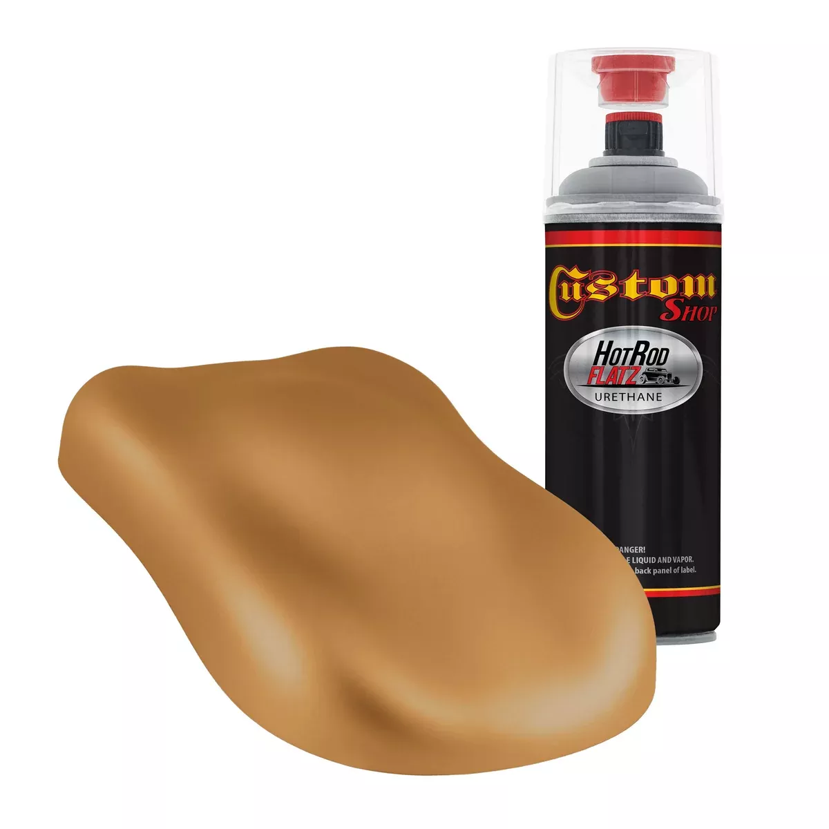 Military Flatz 595-30257 Earth Yellow - 2K Urethane Flat Automotive Paint - 2K Aerosol