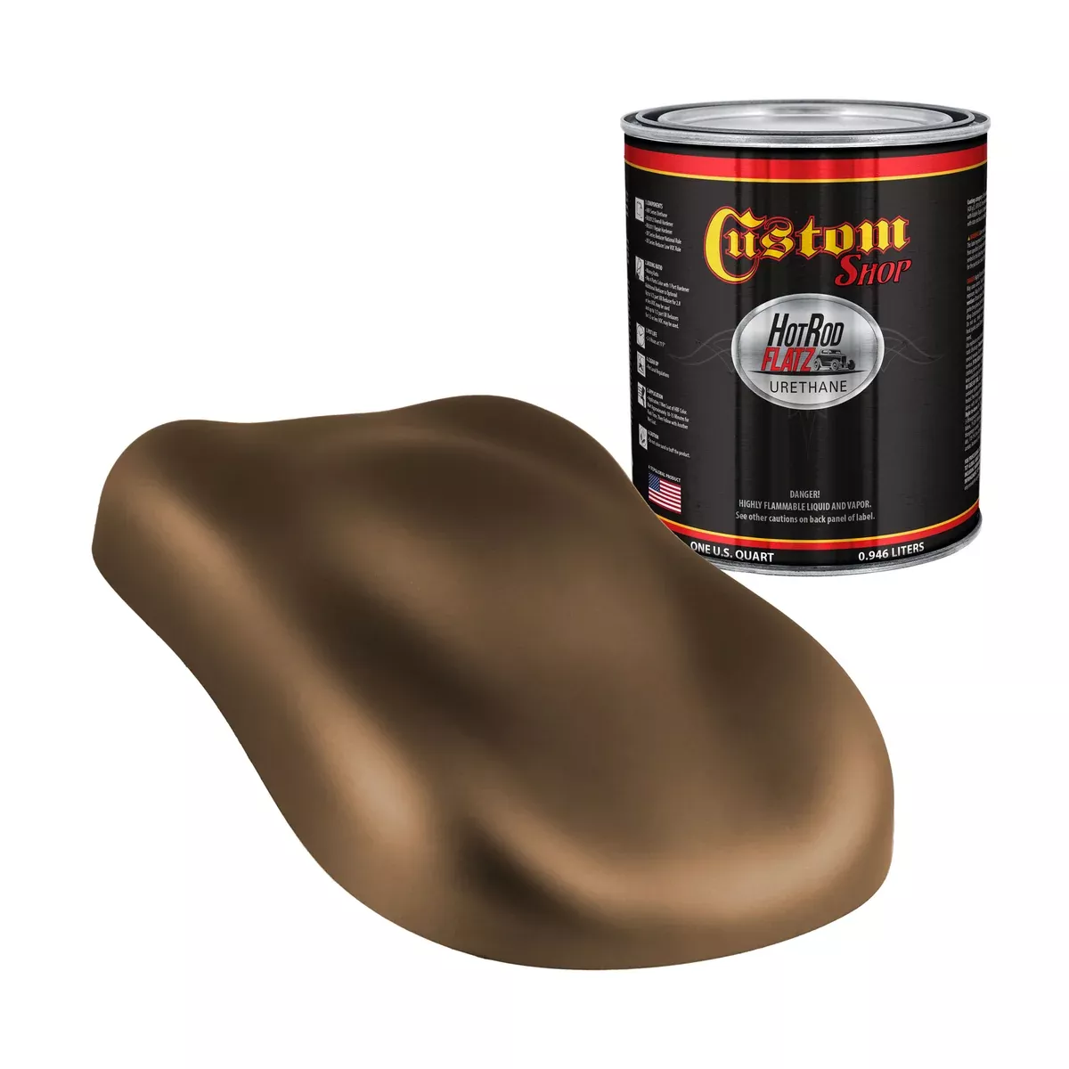 Military Flatz 595-33105 Field Drab - 2K Urethane Flat Automotive Paint - Quart