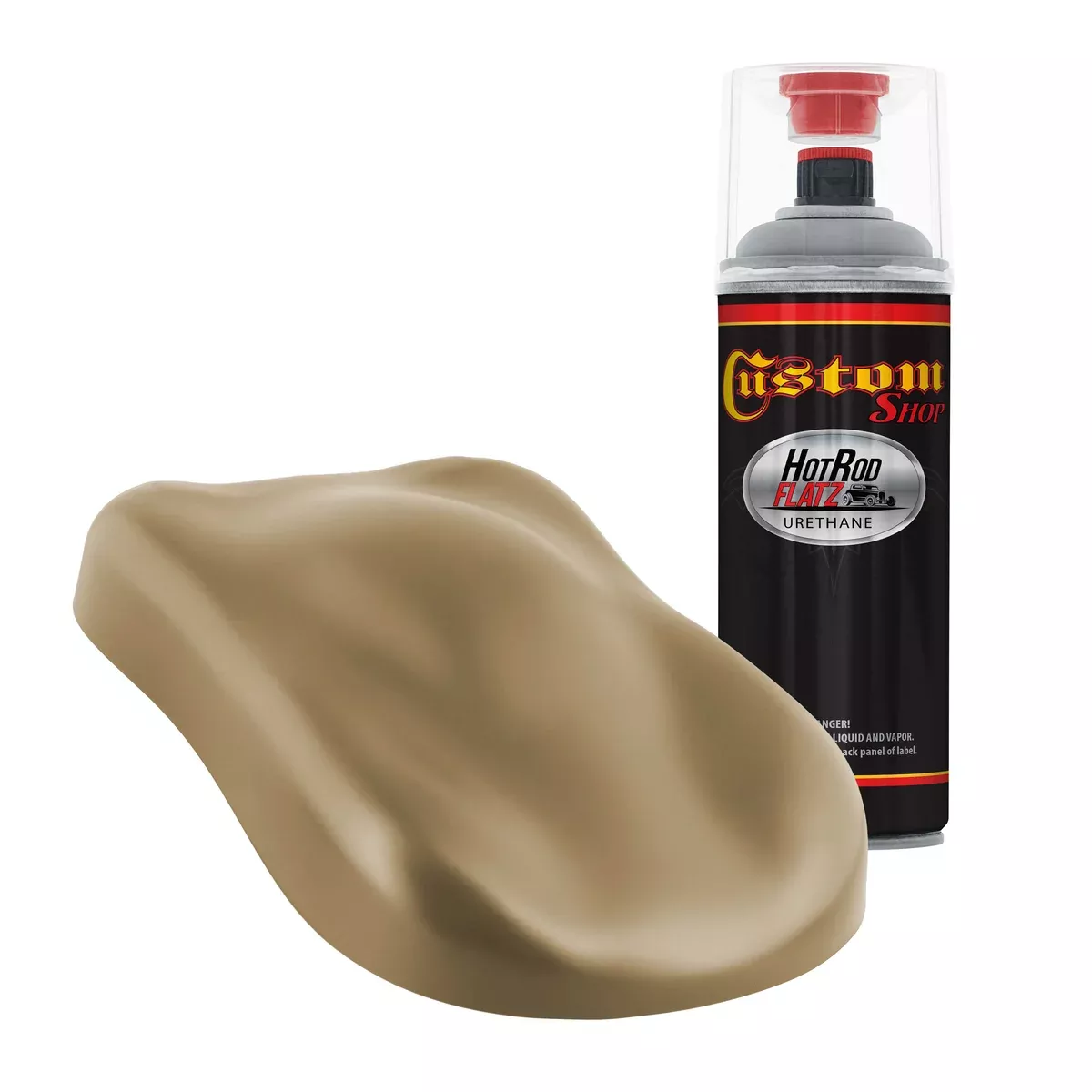 Military Flatz 595-33303 Khaki - 2K Urethane Flat Automotive Paint - 2K Aerosol
