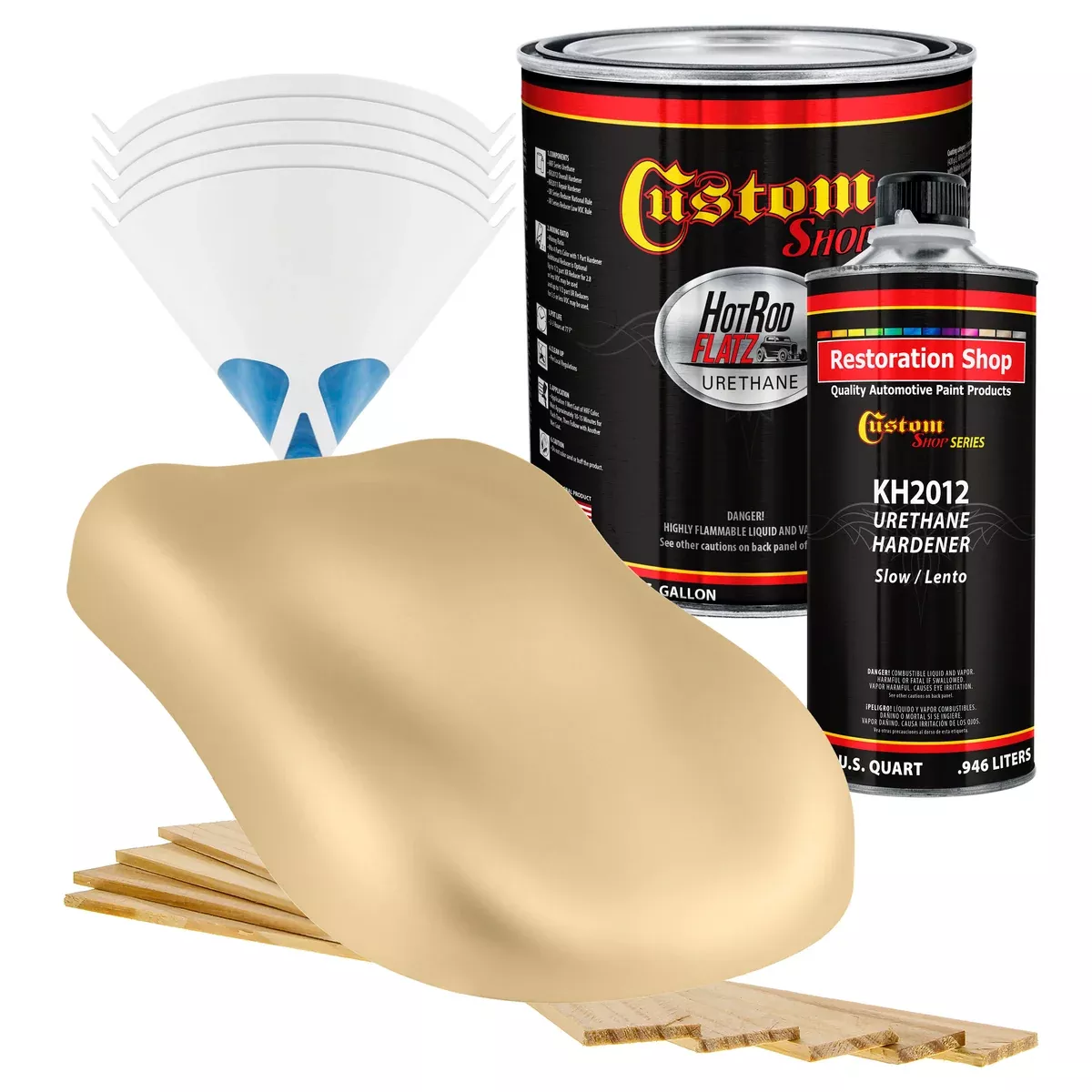 Military Flatz 595-33446 Desert Tan - 2K Urethane Flat Automotive Paint - Gallon Kit