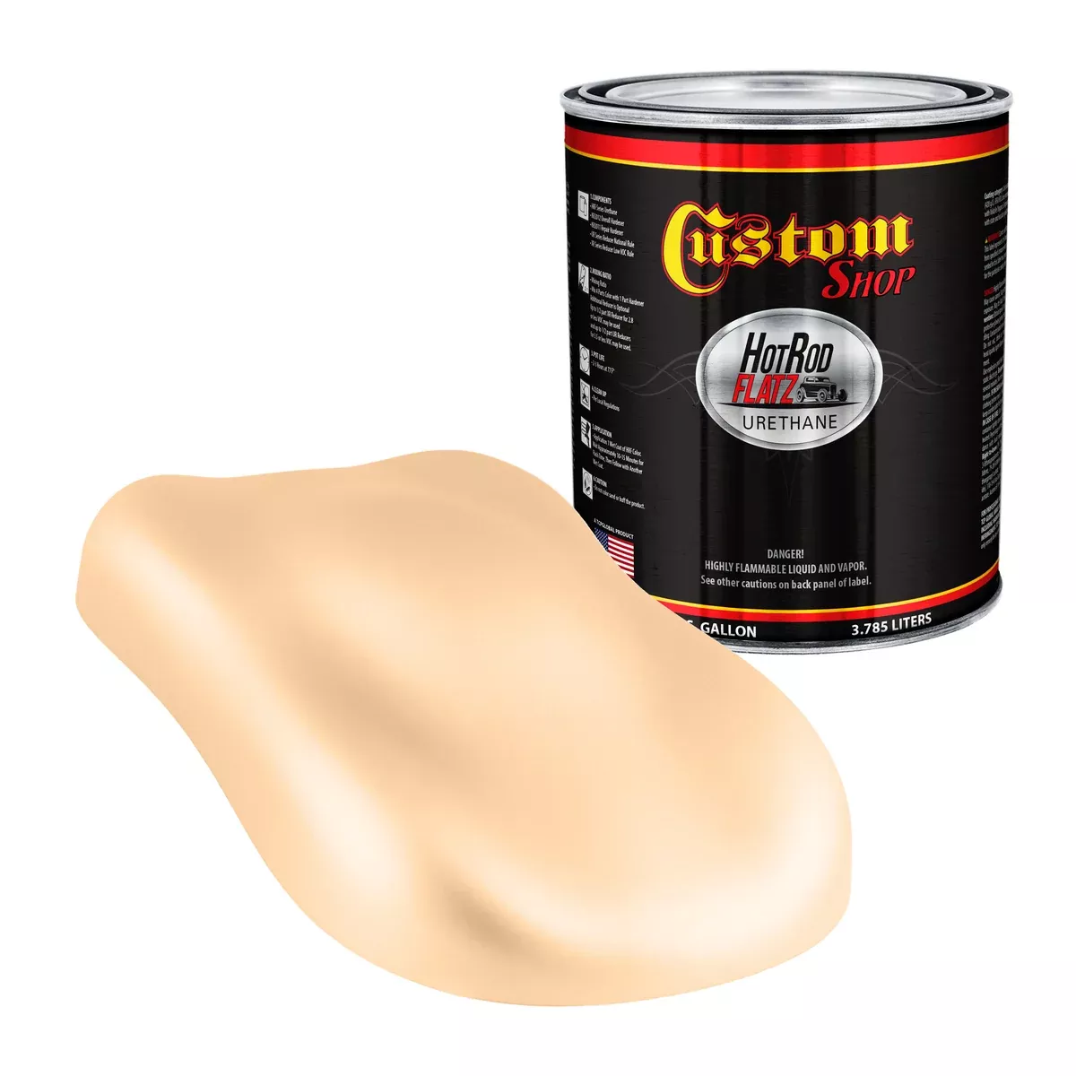 Military Flatz 595-33690 Field Tan - 2K Urethane Flat Automotive Paint - Gallon