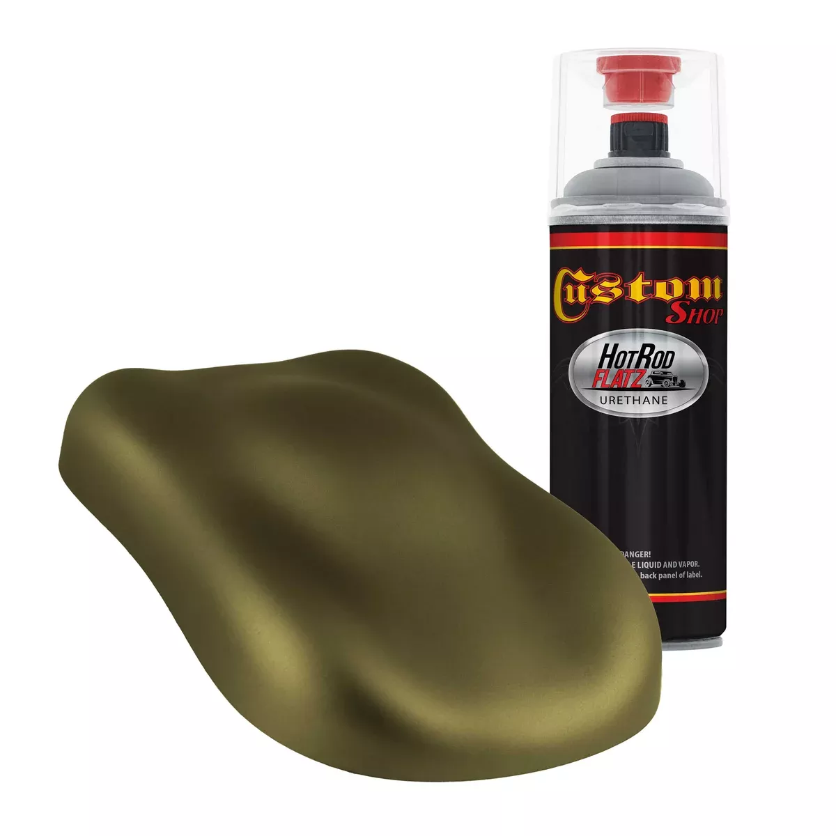 Military Flatz 595-34089 Olive Green - 2K Urethane Flat Automotive Paint - 2K Aerosol