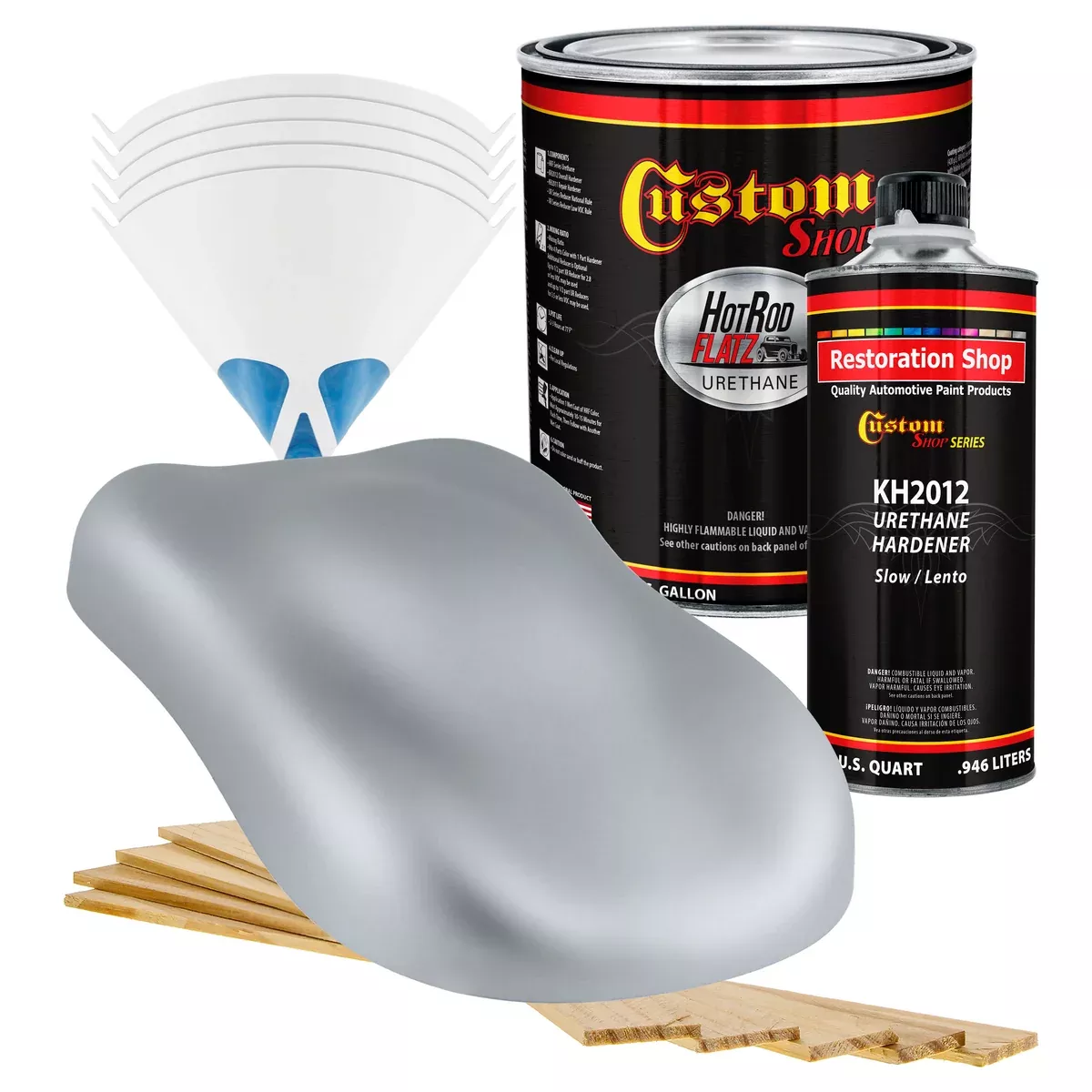 Military Flatz 595-36300 Aircraft Gray - 2K Urethane Flat Automotive Paint - Gallon Kit