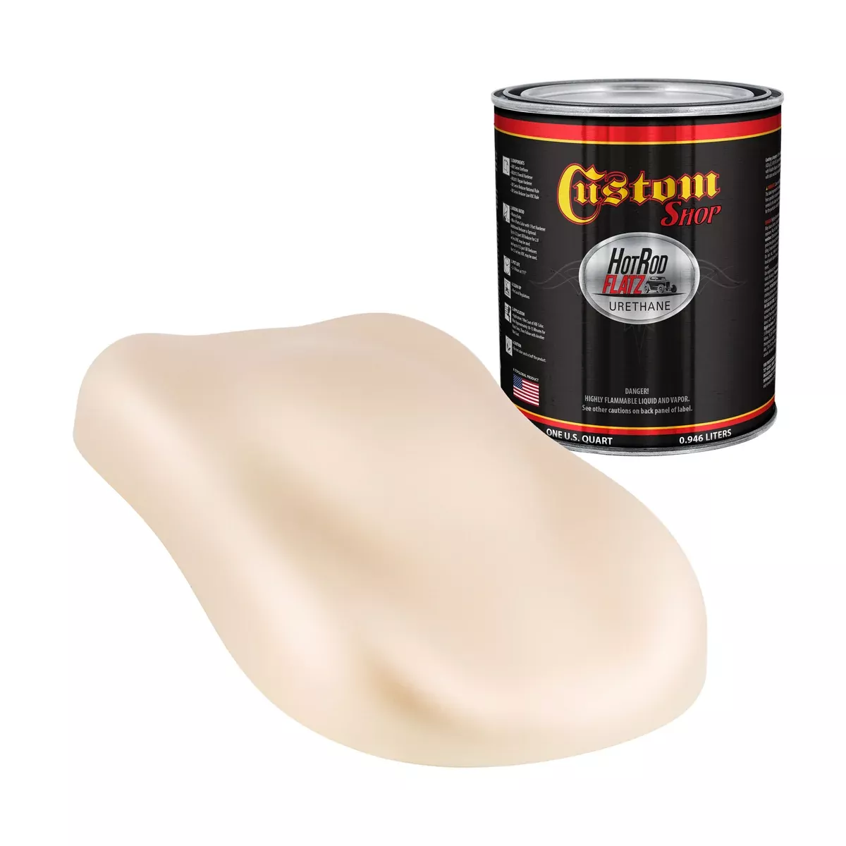 Military Flatz 595-36521 Frost Beige - 2K Urethane Flat Automotive Paint - Quart