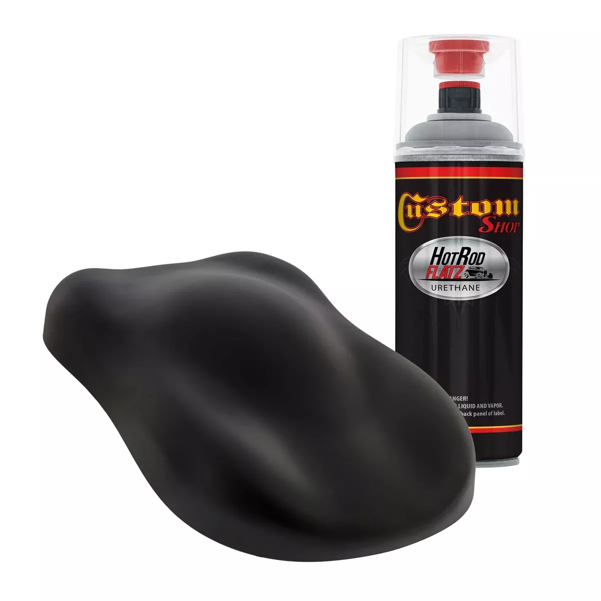 Military Flatz 595-37030 Black - 2K Urethane Flat Automotive Paint - 2K Aerosol