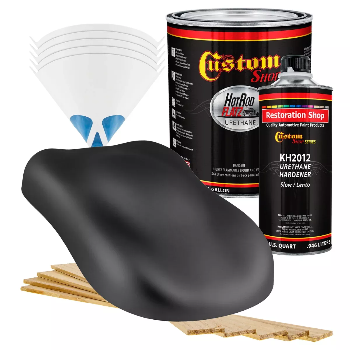Military Flatz 595-37031 Camo Smoke Black - 2K Urethane Flat Automotive Paint - Gallon