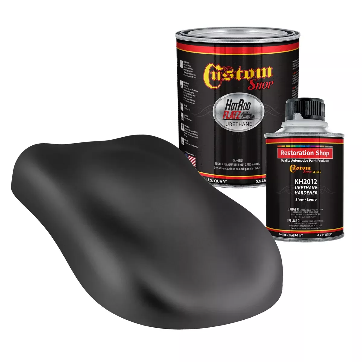 Military Flatz 595-37031 Camo Smoke Black - 2K Urethane Flat Automotive Paint - Quart