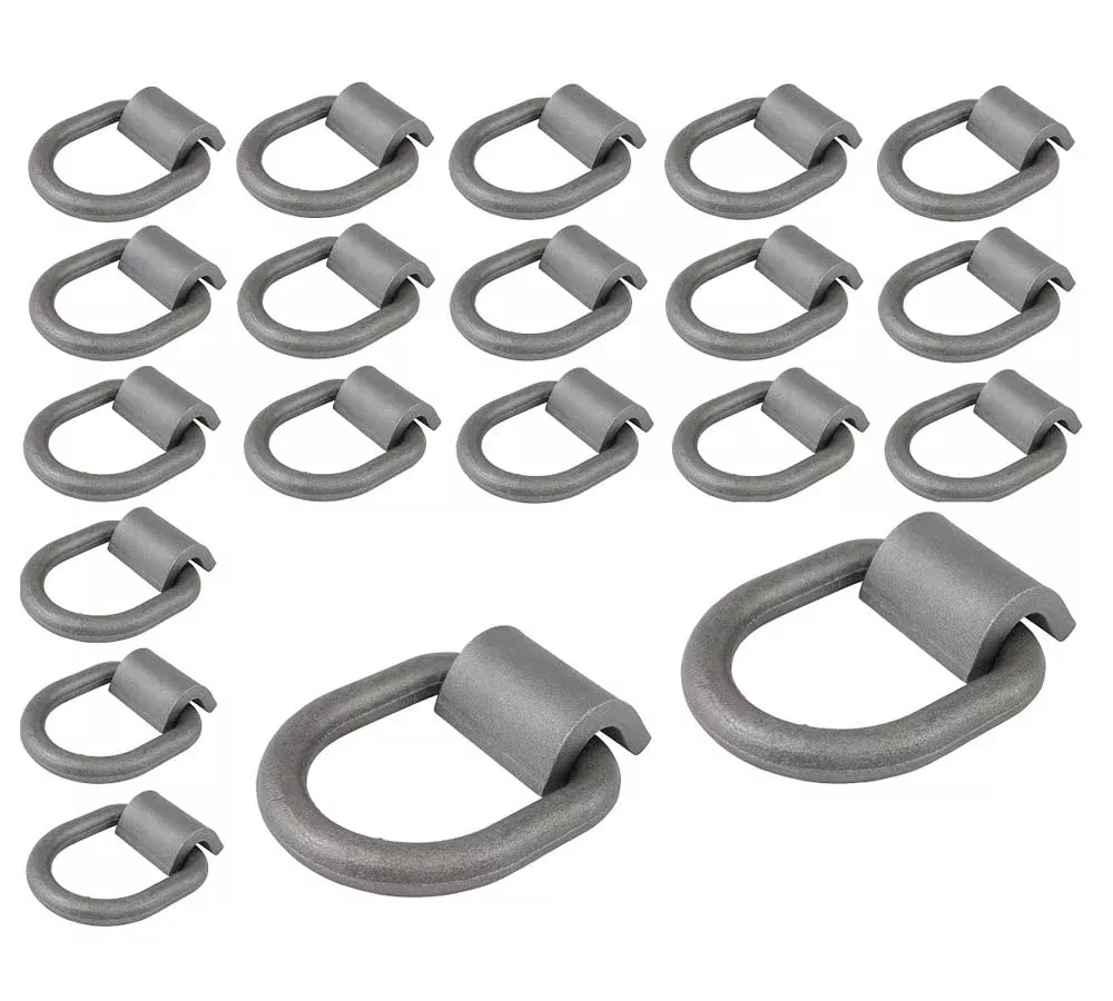 Mytee Products (20 Pack) 1/2 Heavy Duty Weld-On Forged D Ring 12,000 Lbs