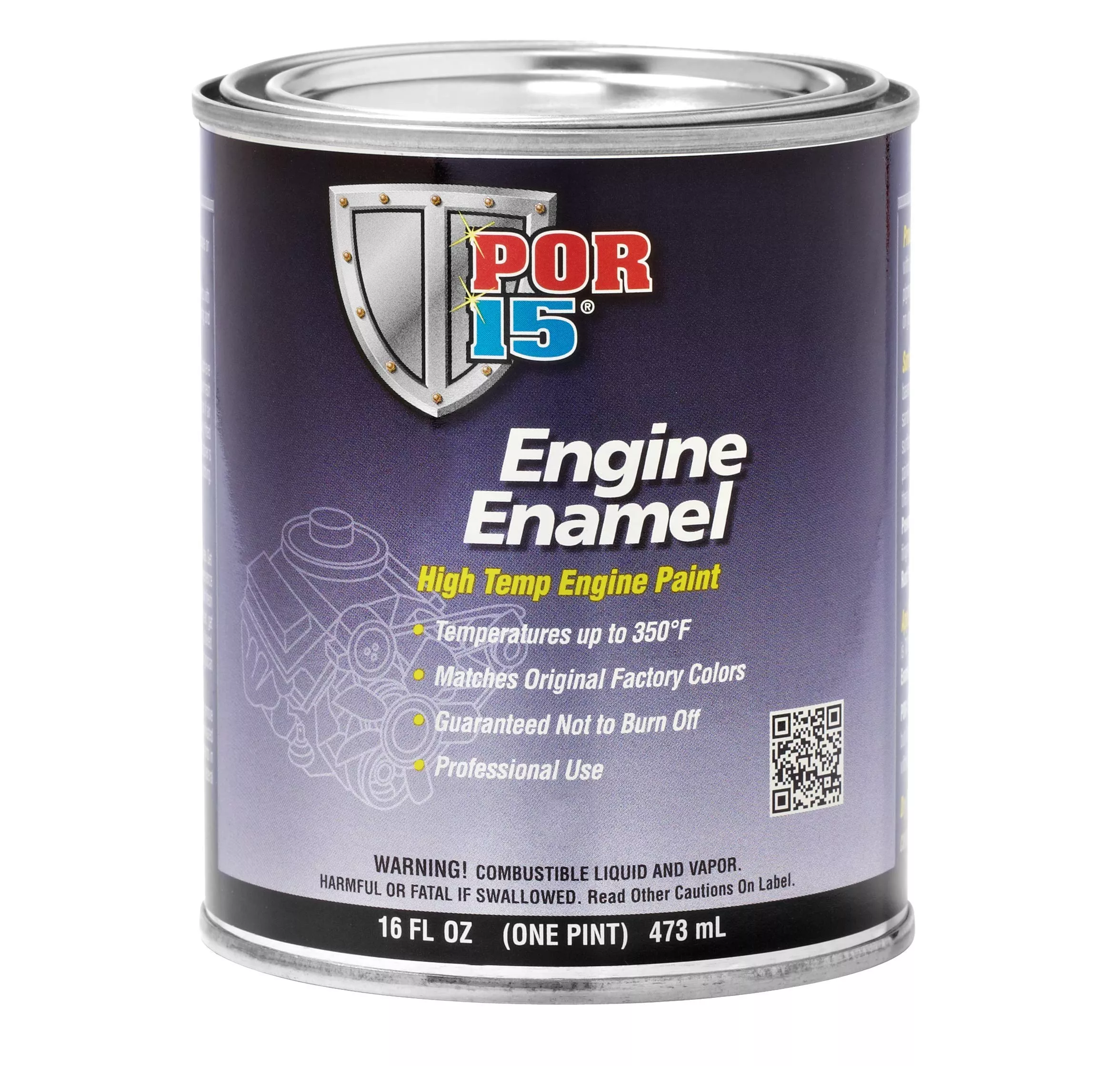 Por-15 Engine Enamel, High Temperature Engine Paint, 16 Fluid Ounces, Chevy Orange…