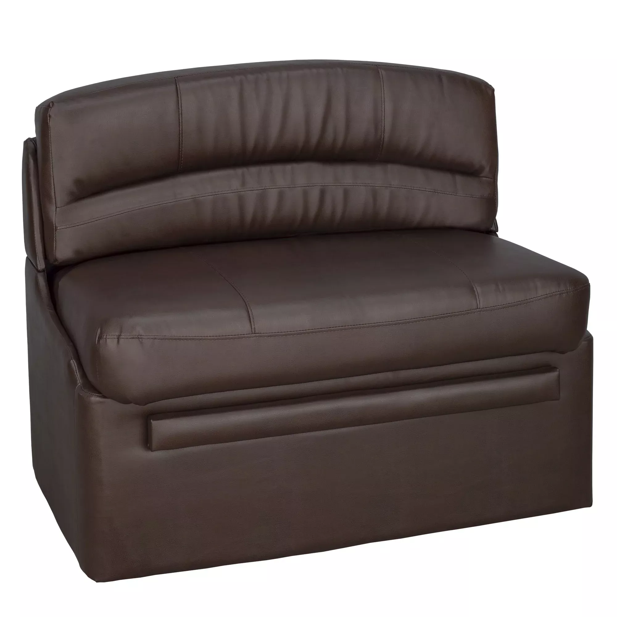 Recpro Charles 38 Rv Dinette Booth With Storage | Converts To Bed | Rv Dining Room (Mahogany, 1)