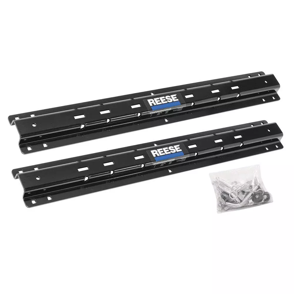 Reese 30153 Outboard Fifth Wheel Trailer Hitch Mounting Rails Only - 10-Bolt, 48 Width
