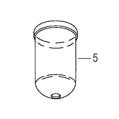 Replacement Plastic Bowl (100 SCFM) 190763 for Air Line Filter & Control Systems