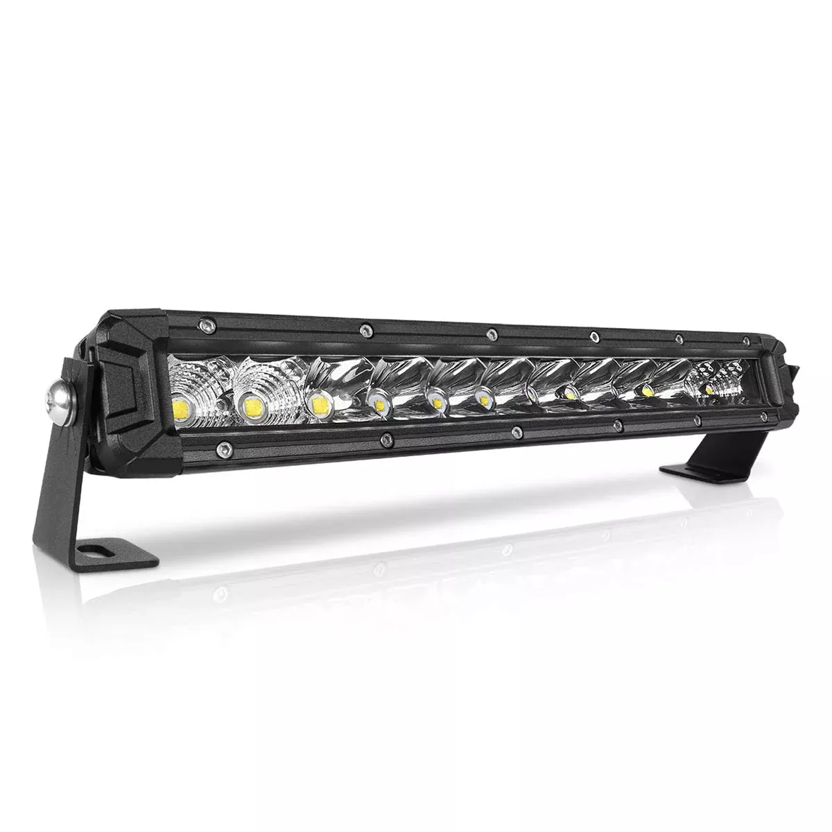 Rigidhorse 12 Inch LED Light Bar - 10000LM Flood & Spot Beam Combo, Black Aluminum for Pickup, SUV, ATV, UTV, Truck Roof Bumper