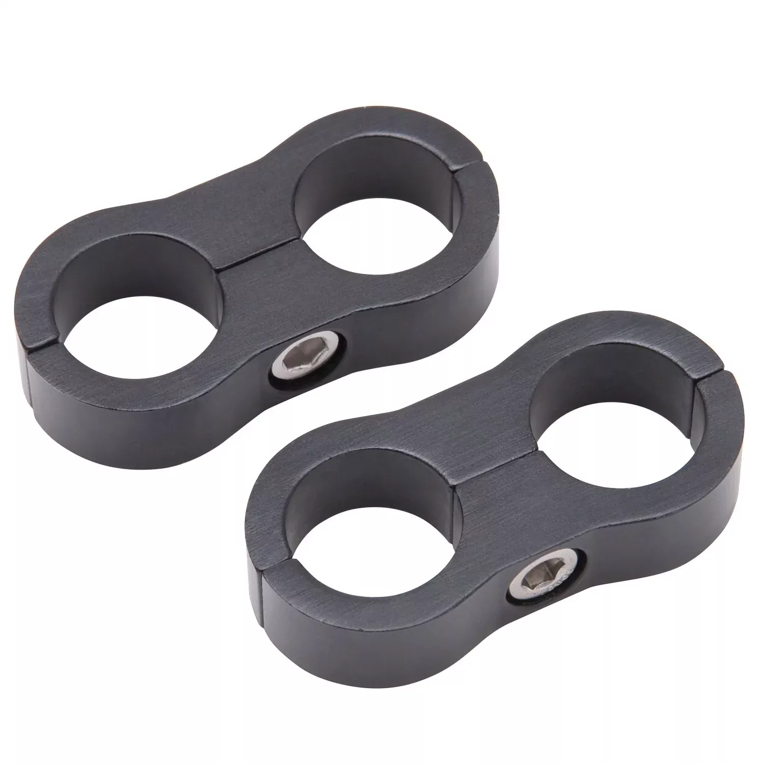 Russell 6An Hose Separator - 2Pk Black Anodized