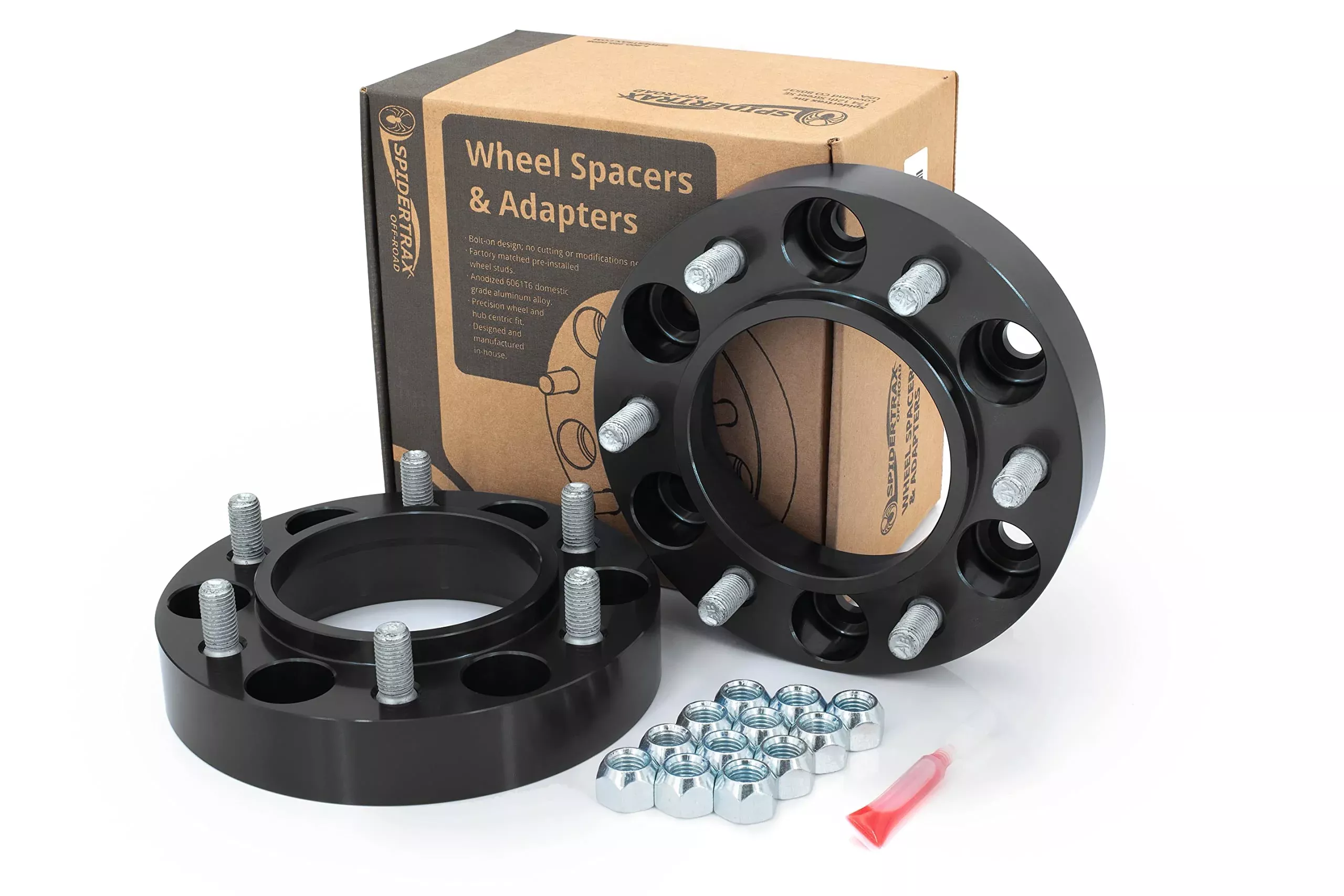 Spidertrax Whs007 Black Wheel Spacer Kit