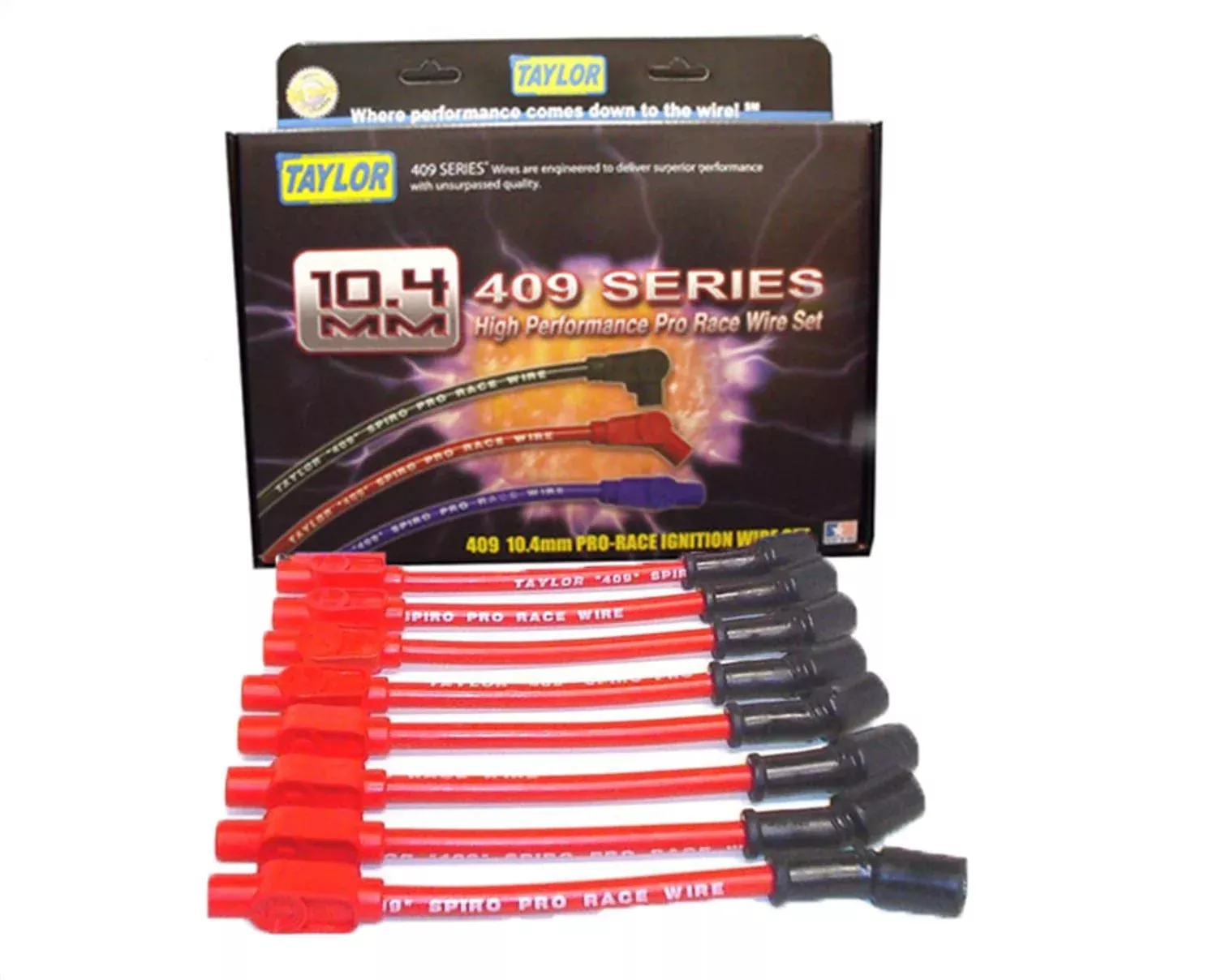 Taylor Cable 79203 Race Fit Spiro Red - Plastic, No Size, High Performance Automotive Accessory