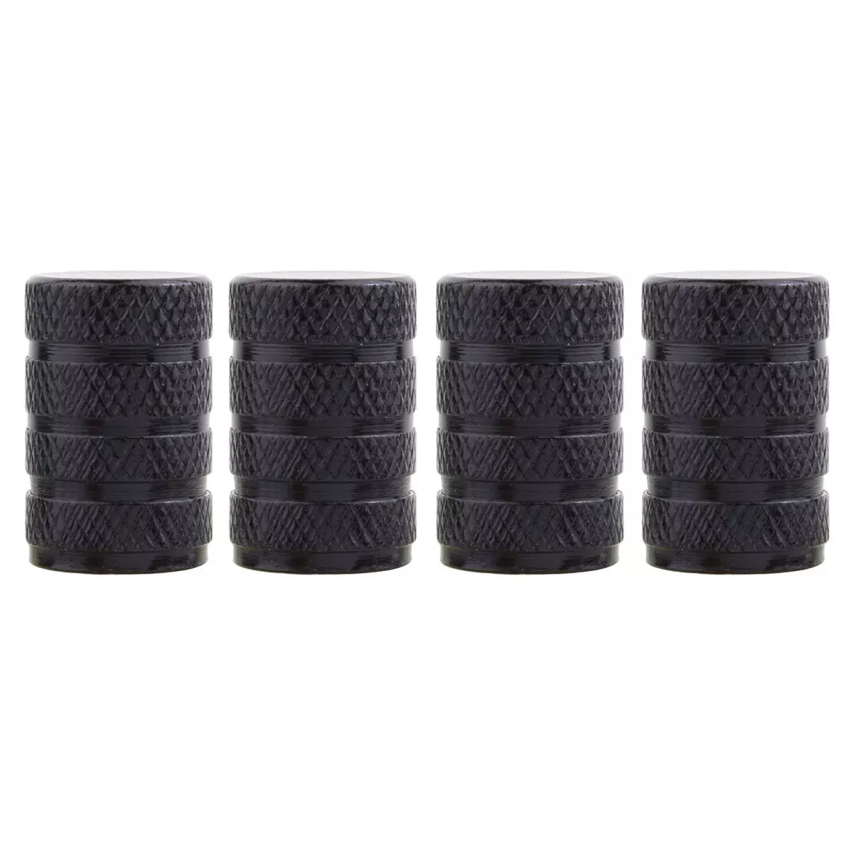 Tomall Black Round Style Tire Valve Stem Caps For Off-Road Suv Dust Cover