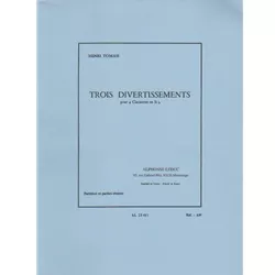 Trois Divertissements - Clarinet Quartet