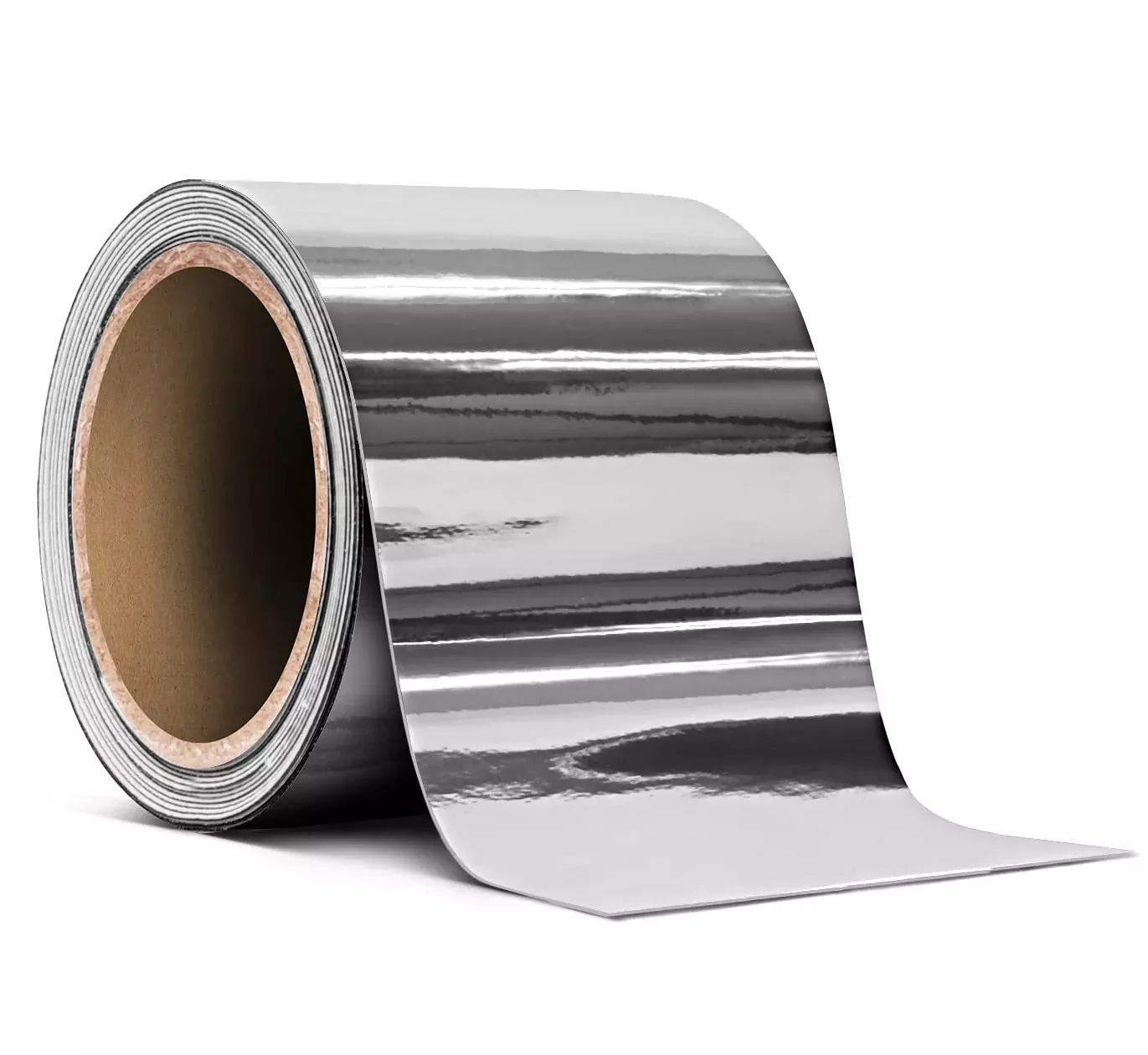 VViViD Gloss Silver Chrome Vinyl Tape Roll - 3" x 30ft, Air-Release, PVC Material