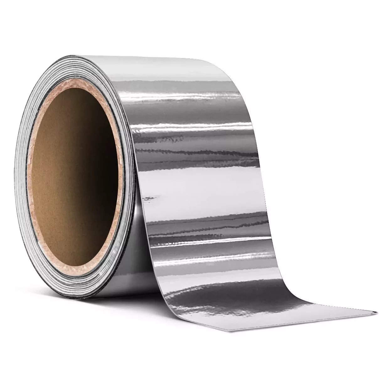 VViViD Vinyl Detailing Wrap Tape - 2" x 20ft, Silver Chrome, Durable Vinyl, Model vvautostripetape2x20_slvrchrm