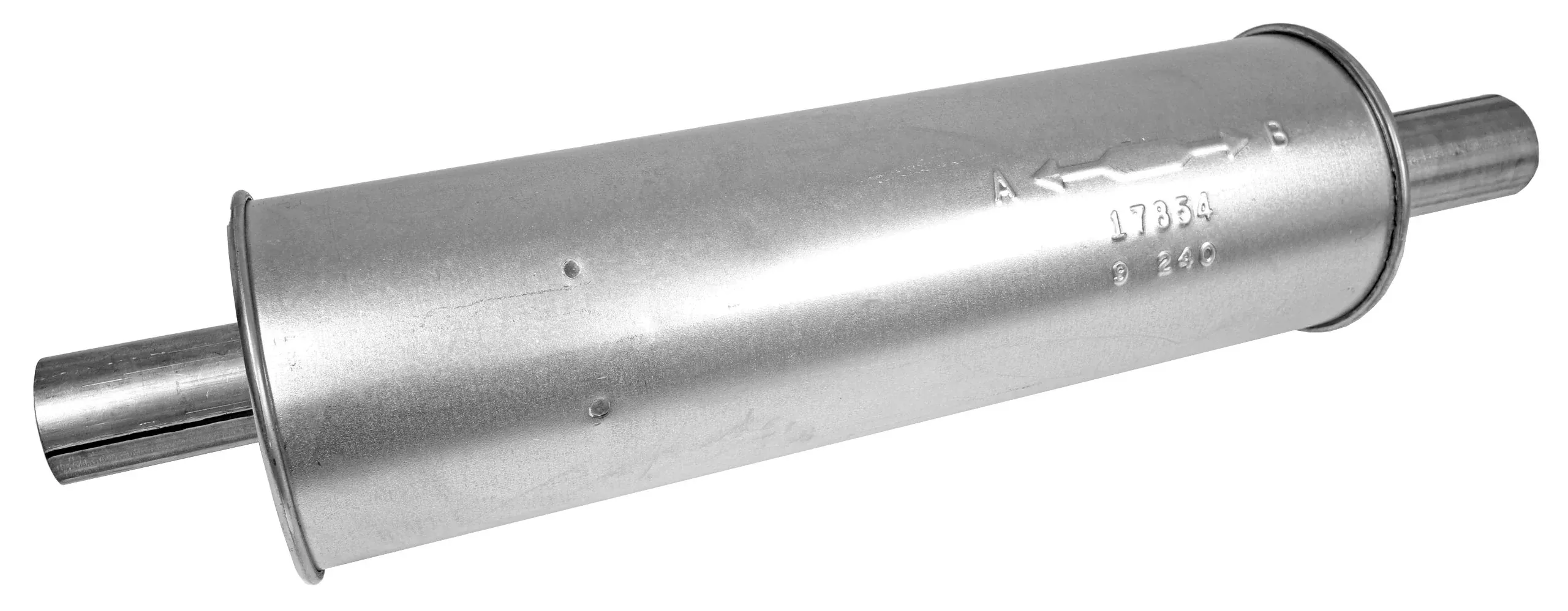 Walker SoundFX Universal Exhaust Muffler 2" Inlet/Outlet, Alloy Steel, Model 17854, Regular Color