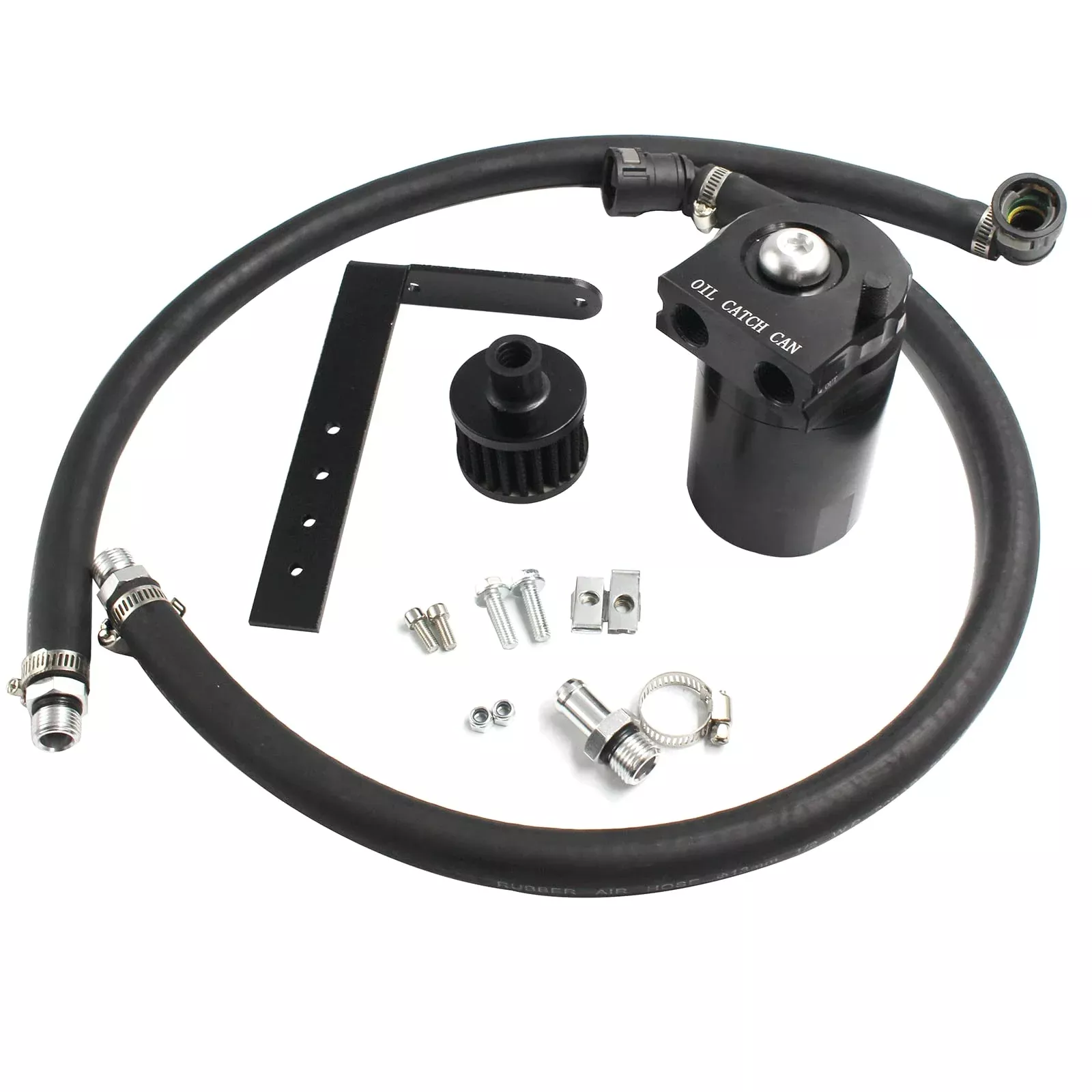 YZQPNB Oil Catch Can with Breather Filter for Ford F150, Raptor & Expedition 5.0L/2.7EB/3.5EB, NO Sight Glass, Model