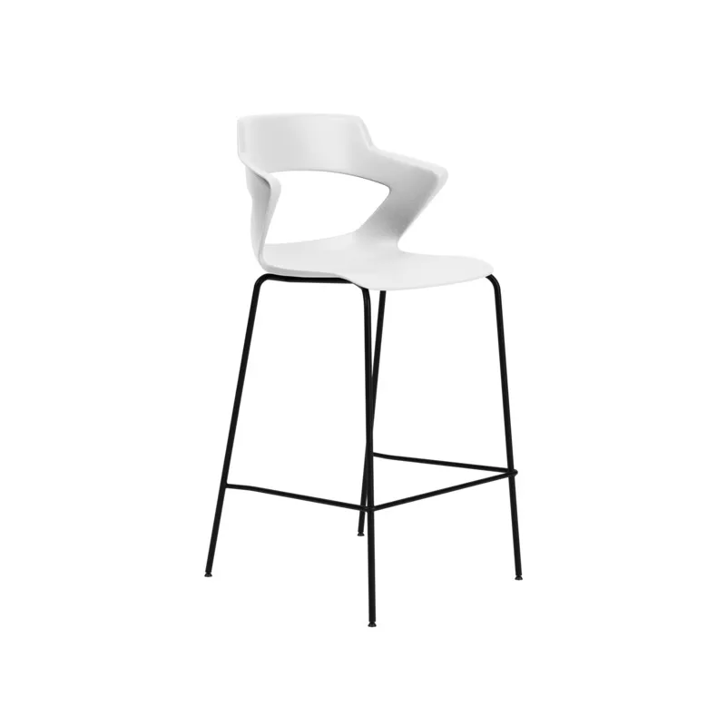 Zee Chairs Bar Stool on a 4-Leg Base