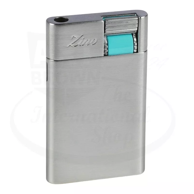 Zino ZS Cigar Jet Flame Lighter Chrome/Cyan