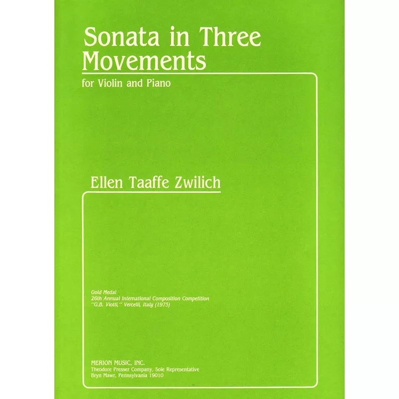 Zwilich: Sonata in Three Movements